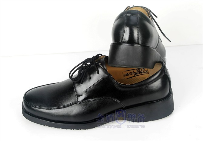 新款现役警用皮鞋 真皮警察皮鞋 警校皮鞋 制式警用执勤皮鞋(普通款